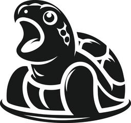 Vector turtle animal silhouette