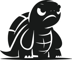 Vector turtle animal silhouette