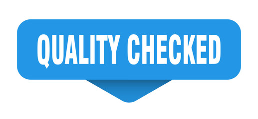 quality checked sticker. quality checked sign on transparent background