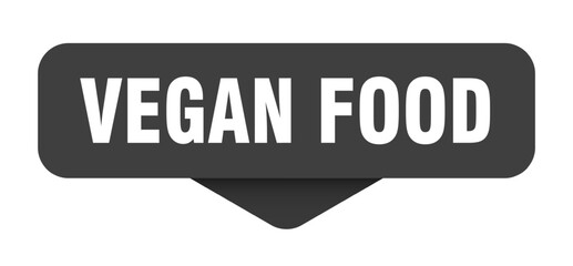 vegan food sticker. vegan food sign on transparent background