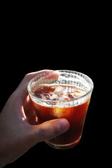 coffee americano drink menu light mood high resolution wallpaper black background life concept