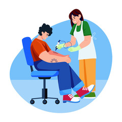City People Flat Style Illustration