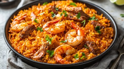 Delicious shrimp and rice dish