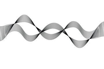 Abstract Wavy Line Art Design