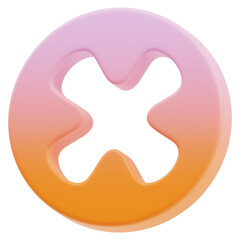 Abstract Shape 3D Icon Illustration