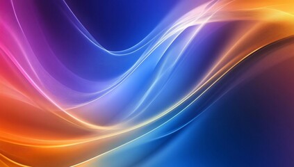 Abstract wavy lines of vibrant colors, dynamic motion, digital art, background image