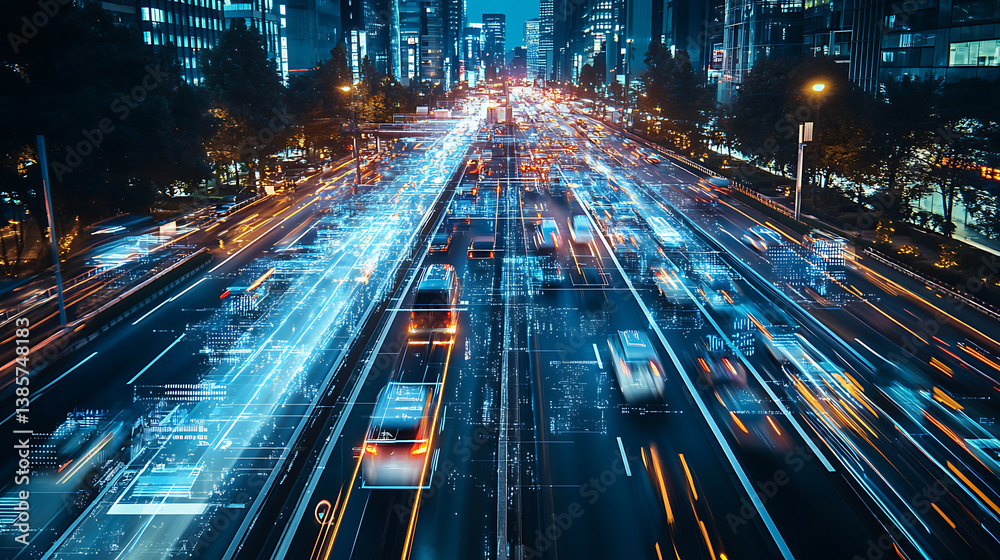 Poster an ai powered system enhancing traffic flow prediction by analyzing real time vehicle movement and r