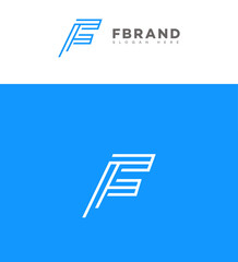 Modern F Letter Logo Design, Minimalist, Clean, Linear