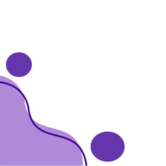 purple corner border