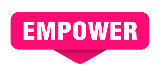 empower sticker. empower sign on transparent background