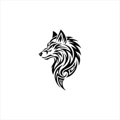 vector image of a wolf