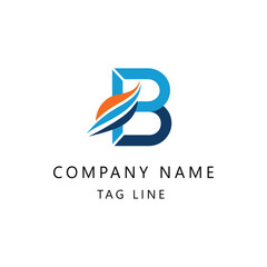 Branding Identity Corporate B logo vector design Template