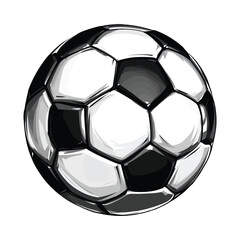 Naklejka premium soccer ball Vector Illustration isolated