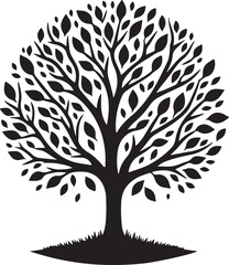 tree vector silhouette
