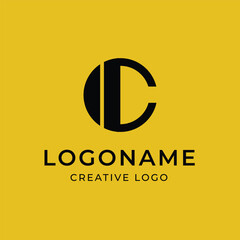 Obraz premium C Letter Initial Logo Design – Modern Vector Template