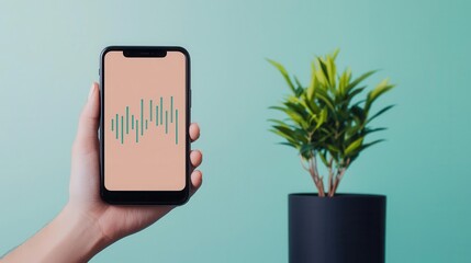 Portfolio app focused on utilities stocks, displaying consistent performance graphs