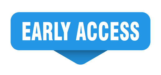 early access sticker. early access sign on transparent background