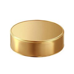 Elegant golden round pedestal luxurious display stand