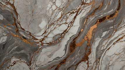 top down close up of stunning dark gray and brown marble pattern with swirls bronze natural rock texture background image and use it as your wallpaper, poster and banner design