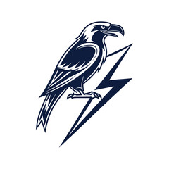 Electric Bolt Icon in Circle Vector Lightning Power Symbol .
