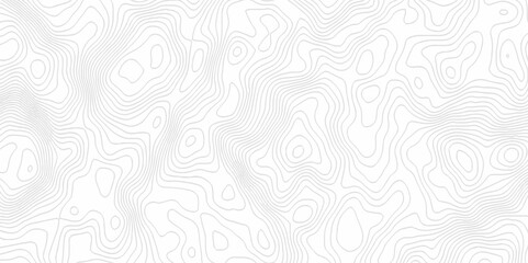 Fototapeta premium White topography topology vector white background fresh contour map texture. white seamless pattern Abstract background with a wave Topography and geography map grid abstract backdrop.