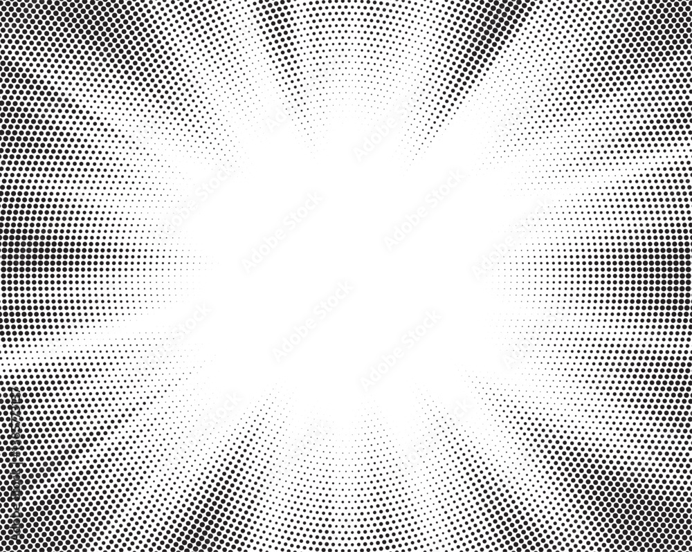 Aufkleber vector halftone sun-ray background. retro style abstract sunburst design. vector illustration.