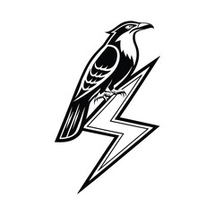 Electric Bolt Icon in Circle Vector Lightning Power Symbol .