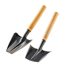 Gardening tools ready for spring planting joyful anticipation