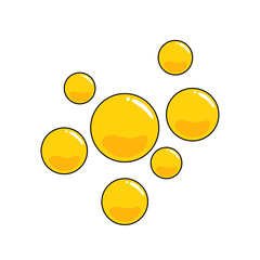 Cholesterol vector icon. Good and Bad cholesterol.