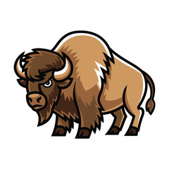 Cute cartoon elephant vector illustration of a big wild mammal with a trunk