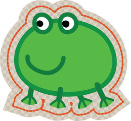 frog on a white background