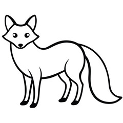 vector illustration of a fox