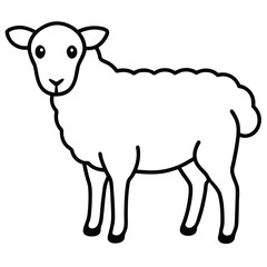vector illustration of a sheep