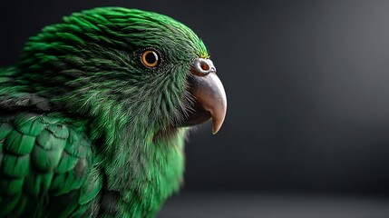 Obraz premium Close-up of colorful macaw parrot studio light tropical environment exotic feathers on white background