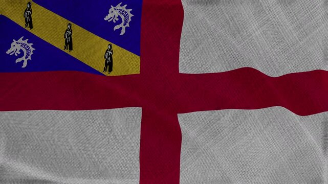 Flag of Hern, Hern 3D Animation flag waving in the wind. 4K Hern Flag Animation waving with fabric texture.
