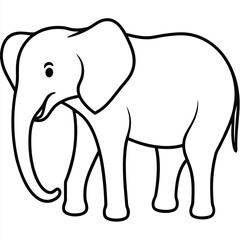 baby elephant vector