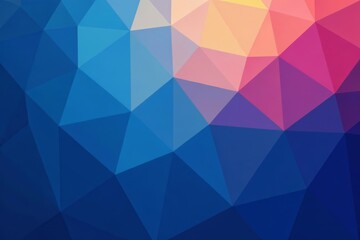 Obraz premium Abstract triangle mosaic in shades of blue background texture, texture, background, mosaic