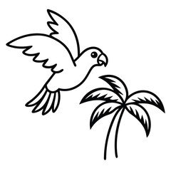 vector illustration of a bird