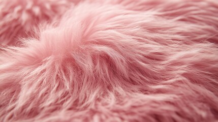 Fototapeta premium Close-up of soft pink fur texture, perfect for fashion, cozy backgrounds, kids' design, or luxury product visuals.