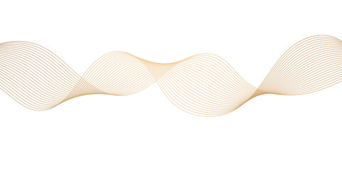 Smooth Wave Line Background. Abstract Flowing Curve with Gradient Effect