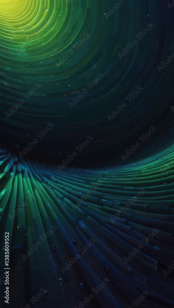 Fototapete Design a minimal digital gradient with spiral composition.