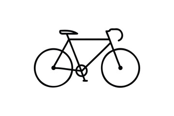 Fototapeta premium Classic bike to get around vector on white background