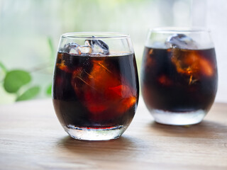 グラスに入ったアイスコーヒー