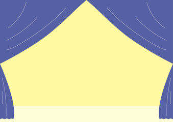 舞台のカーテンがある背景