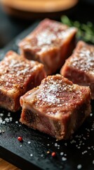 Seasoned Lamb Chops Ready for Grilling Gourmet Food