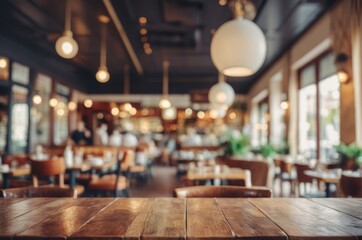 おしゃれなレストラン背景ソフトフォーカスイメージ