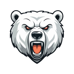 mascot logo of polar bear