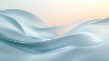 Fototapeta premium Soft abstract blue cloud wave on yellow background wallpaper.