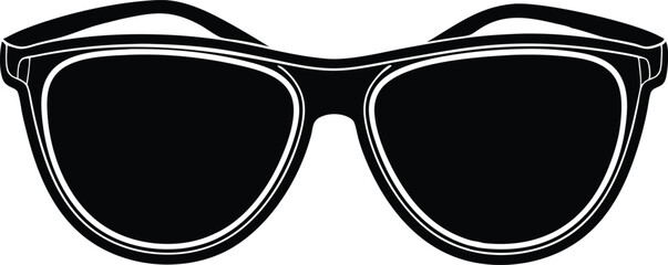 sunglasses isolated on white, black and white sunglasses, sunglasses isolated on white background.