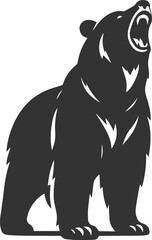 Silhouette of a bear animal